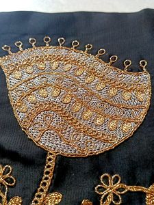 Saree With Stone Work