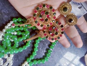Two Pair Of Chandbali Earrings