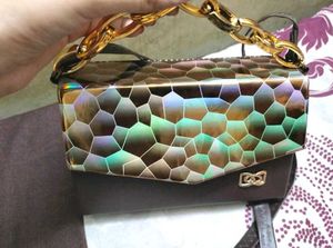 Geometric Print Shoulder Bag