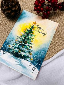 Handpainted Christmas Card
