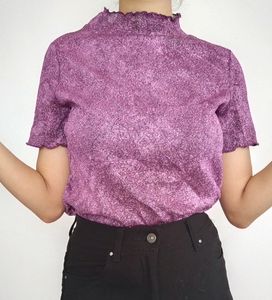 Glam Purple Glitter Top...New.. Unused..