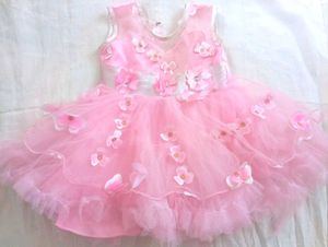 Pink Flower Girl Dress