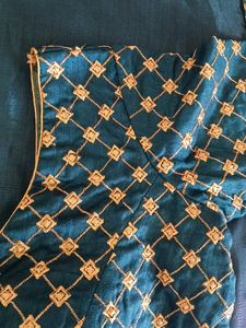 Peacock Blue Saree
