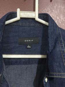 Denim Long Sleeve Shirt For Sale