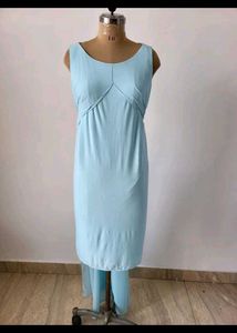 Elegant Blue Maxi Dress