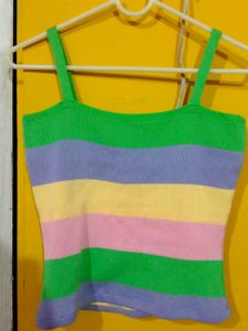 Striped Knit Tank Top
