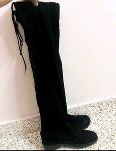 Black Thigh High Boots