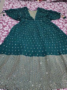 Elegant Green Ethnic Gown