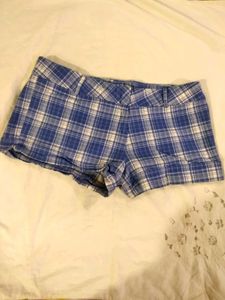 Beautiful Blue Chequered Short
