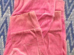 Pink Velvet Zip-Up Hoodie