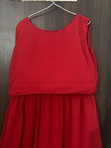 Red Sleeveless Dress