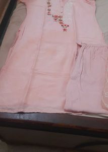 Pink Embroidered Kurta Set