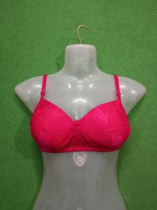 Rani color pink net paded Bra. looks awesome and c