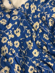 Floral Blue Mini Dress
