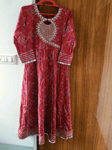 Bandhini Anarkali Kurta