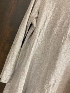 Gray Long Sleeve Top