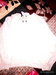 Cozy White Pullover Sweater