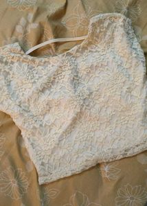 beautiful embroidery white top 🤍