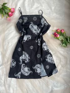 Dragon Print Mini Dress