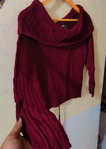 Maroon Color Pullover