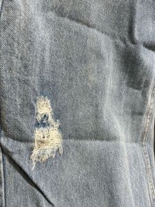 Distressed Light Wash Mom Jeans