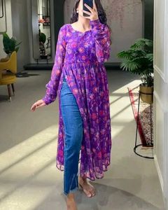 Nayra Cut Kurti Floral Printed