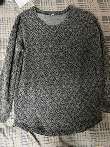 Patterned Long Sleeve Top