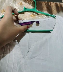 White Cotton Kurta(fix rate)