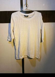 Elegant Cream Knit Top