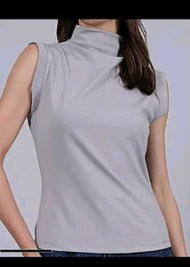 🔥 Shein Navy High-Neck Premium Top + FREE Toothpi