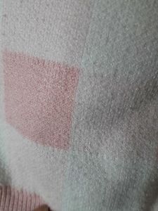 Pink Checkered Cardigan