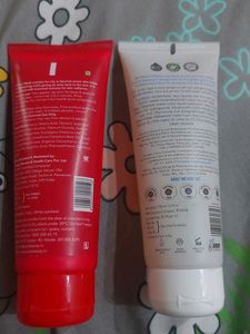 Sara Vitamin- C D-tan Pack And The Moms Co. Vitamin- C Face Wash For Normal To Oily Skin.