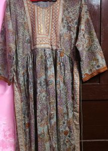 Grey Silky Soft Blended Kurta