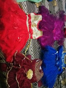 Combo Of 4 Baby Girl Frock