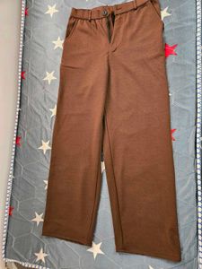 Brown Straight Leg Pants