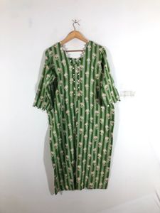 Green Printed Kurta (Women’s)
