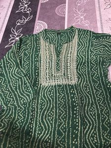 Daily wear Green Kurta