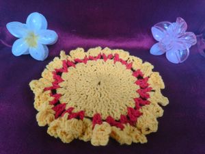 Crochet Sunflower Doily