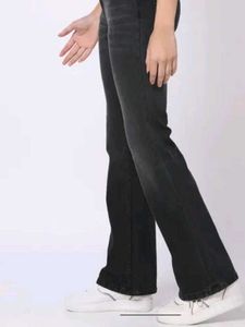 Dark Grey Flared Jeans