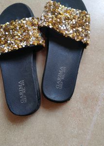 Gold Embellished Garima Slides