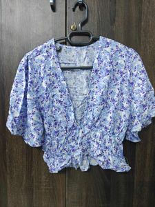 Floral Print Crop Top