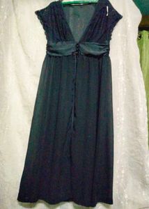 Lacey Upper N Downside Chiffon Shrug Type Dress