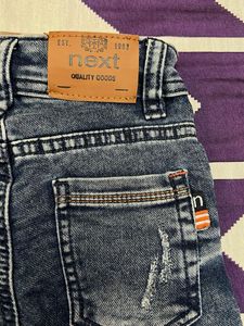 Next.82 Boys&#39; Distressed Dark Wash Jeans