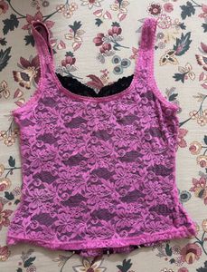 Lace Trim Tank Top