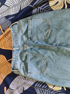 Blue Denim Baggy Jeans