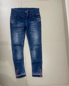 Cute Girls Outfit Set Top, Jeans And Jacket