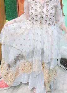 Elegant Ethnic Dress with Embroidery