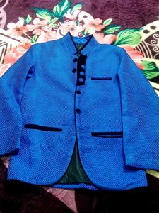 Stylish Blue Ethnic Jacket