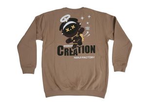 Unisex printed oversized sweatshirt