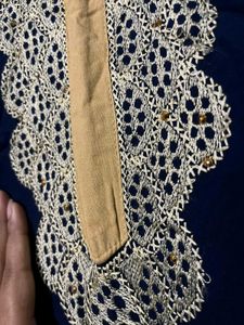 Elegant Navy Blue Kurta